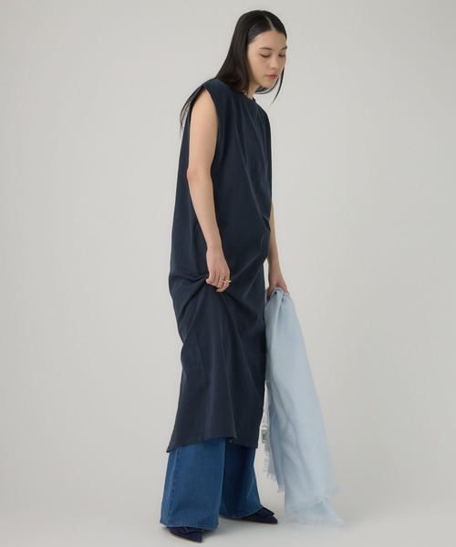 REMI RELIEF（レミレリーフ）の「Chaos(カオス)/【REMI RELIEF】別注マルドウノースリーブワンピース（ワンピース・レディース・グレー/サックスブルー/ダークネイビー・FREE）」の16枚目の写真