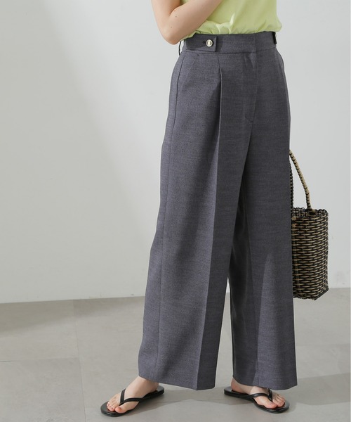 N.(N. Natural Beauty Basic)(エヌエヌナチュラルビューティーベーシック)の「◆【S Size Line】スラブツイードワイドパンツ(その他パンツ・レディース・ベージュ/オフホワイト/グレー・MEDIUM/SMALL)」の3枚目の写真