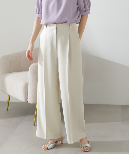 N.(N. Natural Beauty Basic)(エヌエヌナチュラルビューティーベーシック)の「◆【S Size Line】スラブツイードワイドパンツ(その他パンツ・レディース・ベージュ/オフホワイト/グレー・MEDIUM/SMALL)」の19枚目の写真