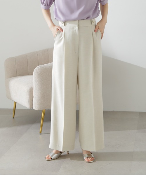 N.(N. Natural Beauty Basic)(エヌエヌナチュラルビューティーベーシック)の「◆【S Size Line】スラブツイードワイドパンツ(その他パンツ・レディース・ベージュ/オフホワイト/グレー・MEDIUM/SMALL)」の20枚目の写真