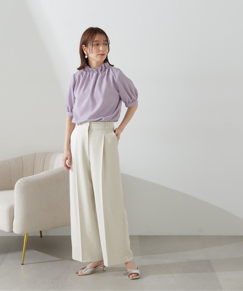 N.(N. Natural Beauty Basic)(エヌエヌナチュラルビューティーベーシック)の「◆【S Size Line】スラブツイードワイドパンツ(その他パンツ・レディース・ベージュ/オフホワイト/グレー・MEDIUM/SMALL)」の21枚目の写真