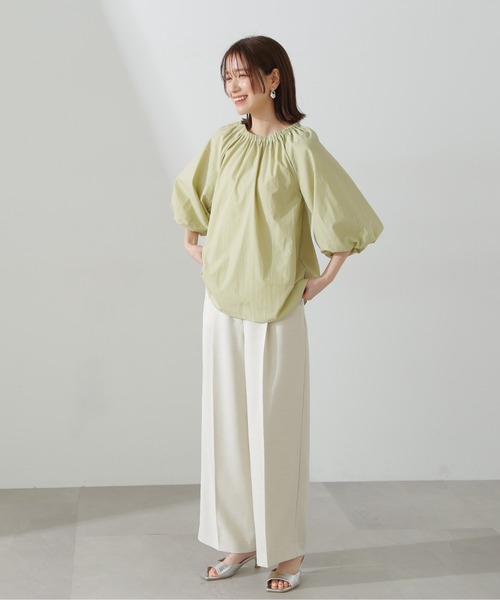 N.(N. Natural Beauty Basic)(エヌエヌナチュラルビューティーベーシック)の「◆【S Size Line】スラブツイードワイドパンツ(その他パンツ・レディース・ベージュ/オフホワイト/グレー・MEDIUM/SMALL)」の15枚目の写真