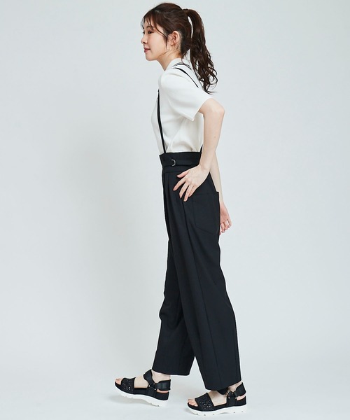 31 Sons de mode(トランテアン ソン ドゥ モード)の「サス付きカーブパンツ(その他パンツ・レディース・ブラック/グレー・36/38)」の14枚目の写真