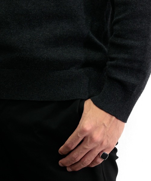 TOM WOOD（トムウッド）の「【TOMWOOD(トムウッド)】Cushion Black Onyx シルバーリング ブラック スクエア 指輪（リング・レディース・シルバー・48/50/52/54/56）」の17枚目の写真