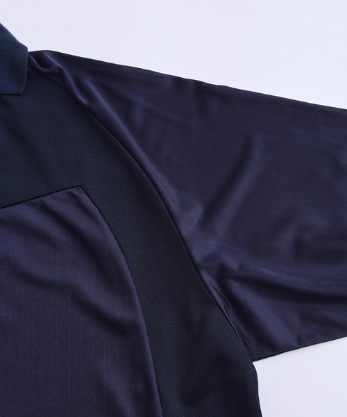 ADAM ET ROPE'(アダムエロペ)の「【UNIFORM/ユニフォーム】 POLO ショートスリーブ ゲームシャツ / 透湿性 / 通気性 / ユニセックス(Tシャツ/カットソー・メンズ・ネイビー/ベージュ/ライトグレー・L/M)」の5枚目の写真