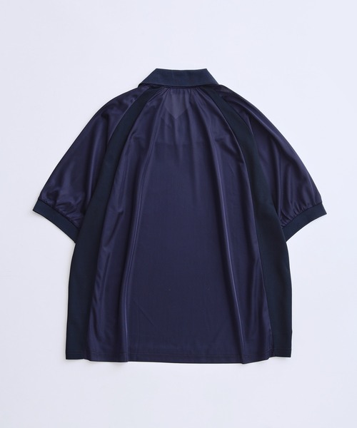 ADAM ET ROPE'(アダムエロペ)の「【UNIFORM/ユニフォーム】 POLO ショートスリーブ ゲームシャツ / 透湿性 / 通気性 / ユニセックス(Tシャツ/カットソー・メンズ・ネイビー/ベージュ/ライトグレー・L/M)」の9枚目の写真