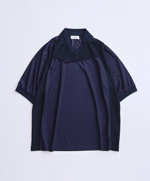 ADAM ET ROPE'(アダムエロペ)の「【UNIFORM/ユニフォーム】 POLO ショートスリーブ ゲームシャツ / 透湿性 / 通気性 / ユニセックス(Tシャツ/カットソー・メンズ・ネイビー/ベージュ/ライトグレー・L/M)」の20枚目の写真