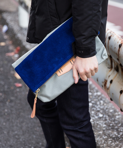AS2OV(アッソブ)の「【AS2OV】CLUCH BAG(クラッチバッグ・メンズ・ホワイト/ブラック/ネイビー/グレー/バーガンディー・FREE)」の16枚目の写真
