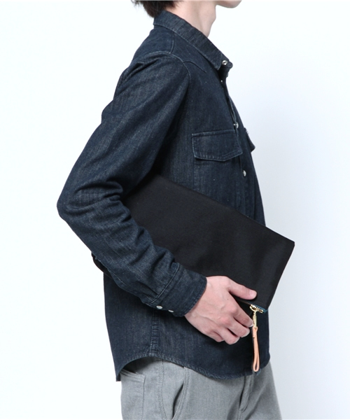 AS2OV(アッソブ)の「【AS2OV】CLUCH BAG(クラッチバッグ・メンズ・ホワイト/ブラック/ネイビー/グレー/バーガンディー・FREE)」の9枚目の写真