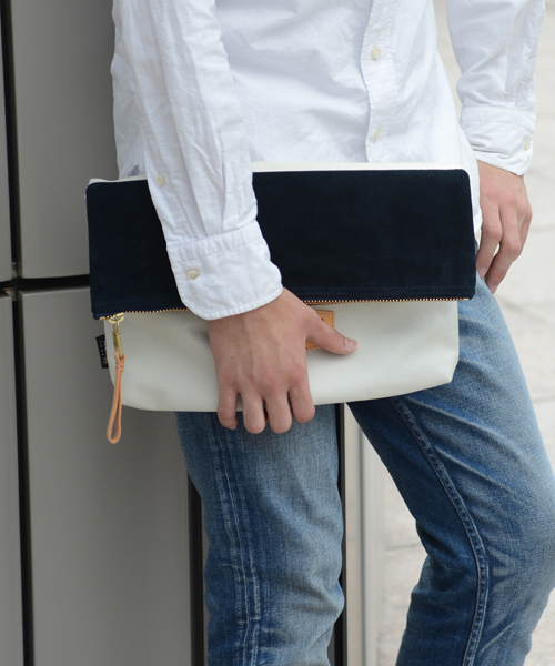 AS2OV(アッソブ)の「【AS2OV】CLUCH BAG(クラッチバッグ・メンズ・ホワイト/ブラック/ネイビー/グレー/バーガンディー・FREE)」の22枚目の写真