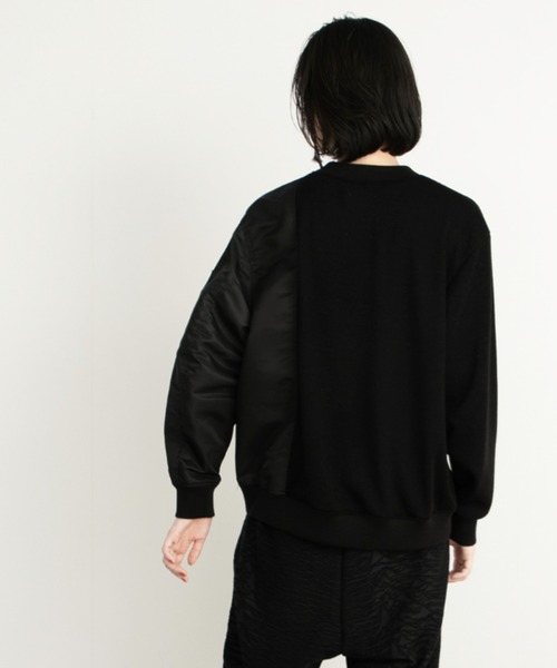 STOF(ストフ)の「STOF/ストフ/Trompe l'oeil Pulover(スウェット・メンズ・ブラック/カーキ・SMALL/MEDIUM)」の4枚目の写真