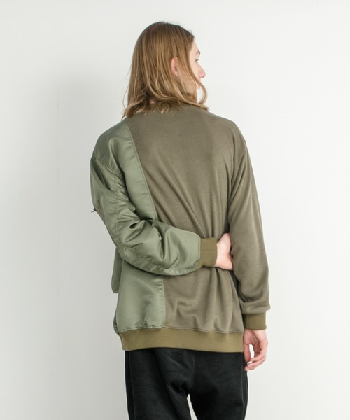 STOF(ストフ)の「STOF/ストフ/Trompe l'oeil Pulover(スウェット・メンズ・ブラック/カーキ・SMALL/MEDIUM)」の6枚目の写真