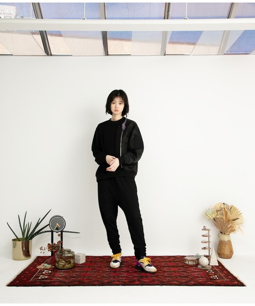 STOF(ストフ)の「STOF/ストフ/Trompe l'oeil Pulover(スウェット・メンズ・ブラック/カーキ・SMALL/MEDIUM)」の7枚目の写真