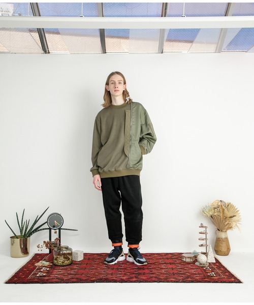 STOF(ストフ)の「STOF/ストフ/Trompe l'oeil Pulover(スウェット・メンズ・ブラック/カーキ・SMALL/MEDIUM)」の12枚目の写真