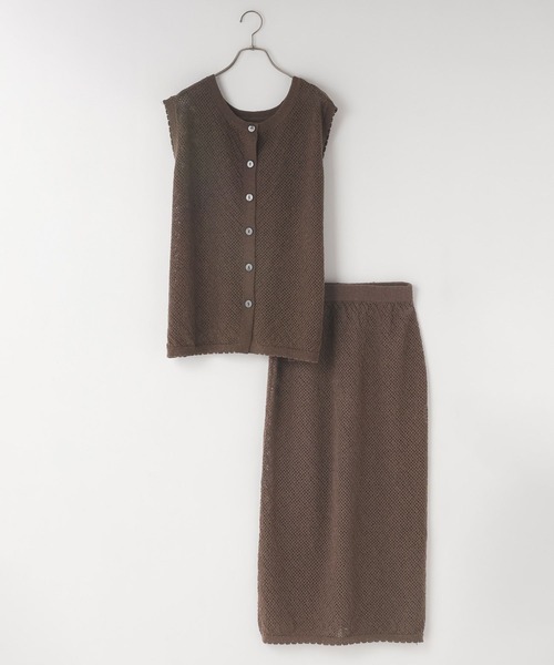 2体セット LOWRYS FARM（ローリーズファーム）の「2WAYメッシュカーディガン