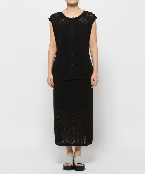 LOWRYS FARM（ローリーズファーム）の「2WAYメッシュカーディガン