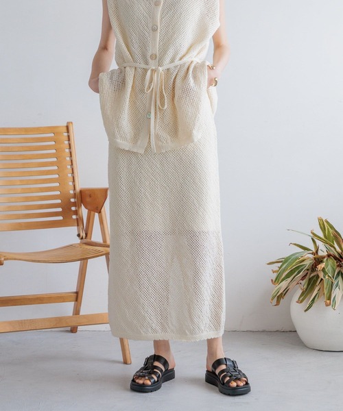 LOWRYS FARM(ローリーズファーム)の「2WAYメッシュカーディガン*スカート2P 110152(ワンピース・レディース・ブラウン/ブラック/アイボリー・FREE)」の21枚目の写真