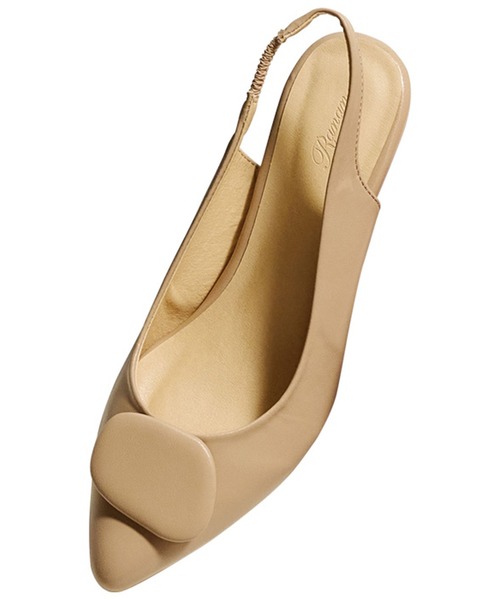 RANAN(ラナン)の「モチーフデザインバックストラップパンプス(サンダル・レディース・ベージュ系その他/オレンジ/ブラック/アイボリー/ブルー・S/M/L/LL)」の3枚目の写真