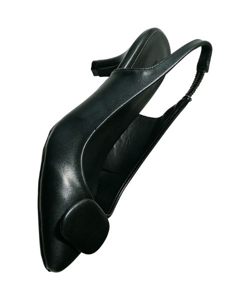 RANAN(ラナン)の「モチーフデザインバックストラップパンプス(サンダル・レディース・ベージュ系その他/オレンジ/ブラック/アイボリー/ブルー・S/M/L/LL)」の1枚目の写真