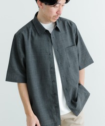『イージーケア/UVカット』『セットアップ対応』クイックドライ リネンタッチ 半袖シャツ