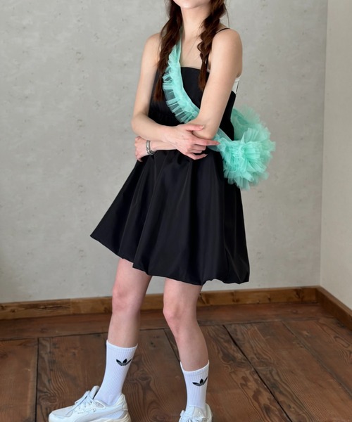 Per sist ence(パーシエンス)の「ブロードバルーンミニキャミワンピース(ワンピース・レディース・ブラック/オフホワイト/ブルー・FREE)」の22枚目の写真