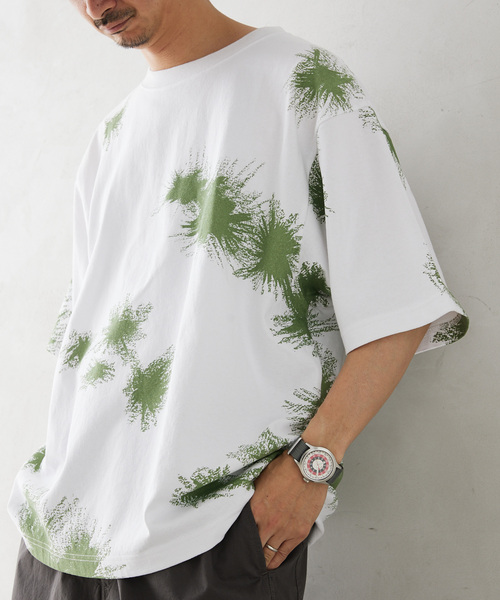 ARMY TWILL(アーミーツイル)の「ARMY TWILL / アーミーツイル 別注 18/OE PRINT Tee(Tシャツ/カットソー・メンズ・ブラック系その他/グレー/ブラック/カーキ/ホワイト/ホワイト系その他/ライトグリーン/ネイビー・MEDIUM/LARGE)」の8枚目の写真