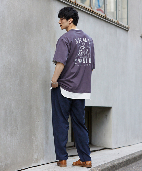 ARMY TWILL(アーミーツイル)の「ARMY TWILL / アーミーツイル 別注 18/OE PRINT Tee(Tシャツ/カットソー・メンズ・ブラック系その他/グレー/ブラック/カーキ/ホワイト/ホワイト系その他/ライトグリーン/ネイビー・MEDIUM/LARGE)」の21枚目の写真