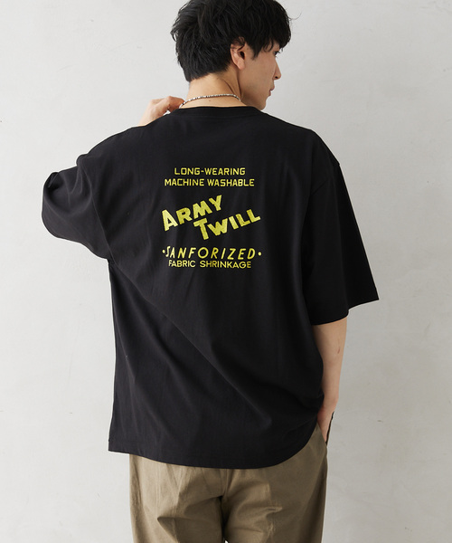 ARMY TWILL(アーミーツイル)の「ARMY TWILL / アーミーツイル 別注 18/OE PRINT Tee(Tシャツ/カットソー・メンズ・ブラック系その他/グレー/ブラック/カーキ/ホワイト/ホワイト系その他/ライトグリーン/ネイビー・MEDIUM/LARGE)」の15枚目の写真