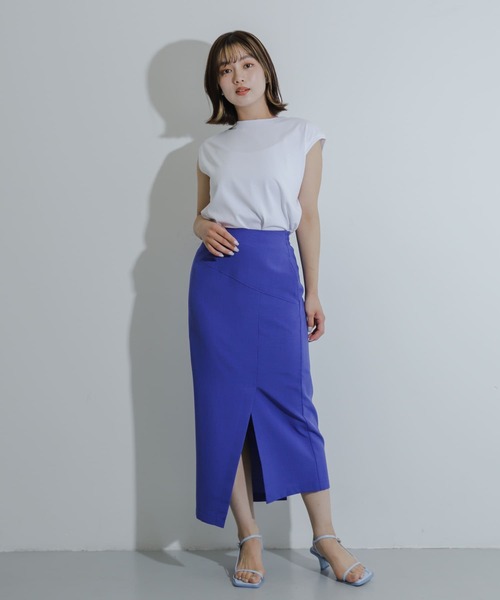 SENSE OF PLACE by URBAN RESEARCH(センスオブプレイスバイアーバンリサーチ)の「クールタッチフレンチスリーブTシャツ(Tシャツ/カットソー・レディース・ブラック/ホワイト系その他/ライトピンク/オフホワイト・ONE)」の9枚目の写真