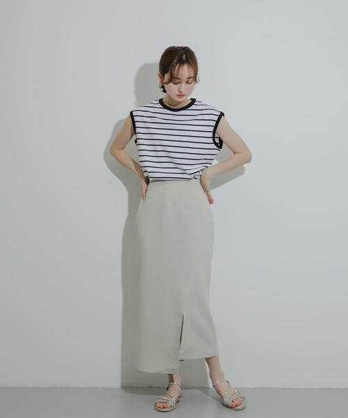 SENSE OF PLACE by URBAN RESEARCH(センスオブプレイスバイアーバンリサーチ)の「クールタッチフレンチスリーブTシャツ(Tシャツ/カットソー・レディース・ブラック/ホワイト系その他/ライトピンク/オフホワイト・ONE)」の16枚目の写真