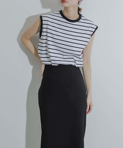 SENSE OF PLACE by URBAN RESEARCH(センスオブプレイスバイアーバンリサーチ)の「クールタッチフレンチスリーブTシャツ(Tシャツ/カットソー・レディース・ブラック/ホワイト系その他/ライトピンク/オフホワイト・ONE)」の17枚目の写真