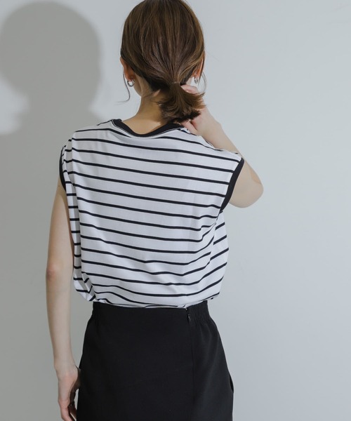 SENSE OF PLACE by URBAN RESEARCH(センスオブプレイスバイアーバンリサーチ)の「クールタッチフレンチスリーブTシャツ(Tシャツ/カットソー・レディース・ブラック/ホワイト系その他/ライトピンク/オフホワイト・ONE)」の19枚目の写真