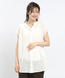 GLOBAL WORK Smile Seed Store | コットンボイルブラウスフレンチスリーブ/176112(シャツ/ブラウス)