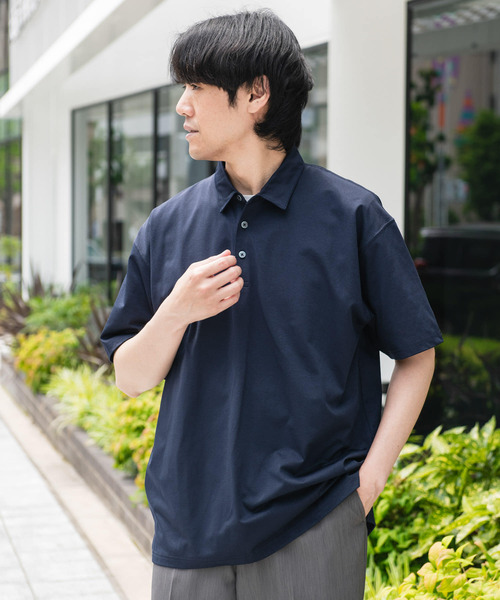URBAN RESEARCH DOORS（アーバンリサーチドアーズ）の「『吸水速乾/イージーケア/接触冷感』クイックドライS/Sポロシャツ（ポロシャツ・メンズ・モカ/ライトグレー/ホワイト/ネイビー・SMALL/MEDIUM/LARGE/X-LARGE）」の4枚目の写真