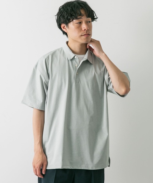 URBAN RESEARCH DOORS（アーバンリサーチドアーズ）の「『吸水速乾/イージーケア/接触冷感』クイックドライS/Sポロシャツ（ポロシャツ・メンズ・モカ/ライトグレー/ホワイト/ネイビー・SMALL/MEDIUM/LARGE/X-LARGE）」の6枚目の写真