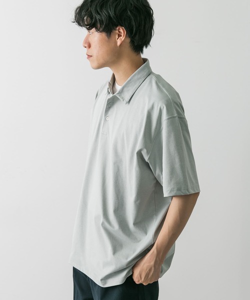 URBAN RESEARCH DOORS（アーバンリサーチドアーズ）の「『吸水速乾/イージーケア/接触冷感』クイックドライS/Sポロシャツ（ポロシャツ・メンズ・モカ/ライトグレー/ホワイト/ネイビー・SMALL/MEDIUM/LARGE/X-LARGE）」の8枚目の写真