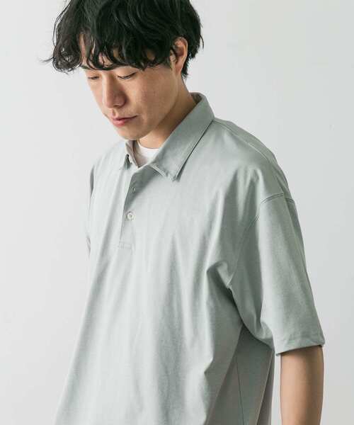 URBAN RESEARCH DOORS（アーバンリサーチドアーズ）の「『吸水速乾/イージーケア/接触冷感』クイックドライS/Sポロシャツ（ポロシャツ・メンズ・モカ/ライトグレー/ホワイト/ネイビー・SMALL/MEDIUM/LARGE/X-LARGE）」の9枚目の写真