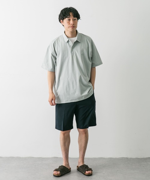 URBAN RESEARCH DOORS（アーバンリサーチドアーズ）の「『吸水速乾/イージーケア/接触冷感』クイックドライS/Sポロシャツ（ポロシャツ・メンズ・モカ/ライトグレー/ホワイト/ネイビー・SMALL/MEDIUM/LARGE/X-LARGE）」の10枚目の写真