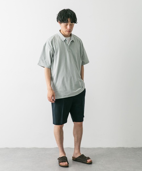 URBAN RESEARCH DOORS（アーバンリサーチドアーズ）の「『吸水速乾/イージーケア/接触冷感』クイックドライS/Sポロシャツ（ポロシャツ・メンズ・モカ/ライトグレー/ホワイト/ネイビー・SMALL/MEDIUM/LARGE/X-LARGE）」の11枚目の写真