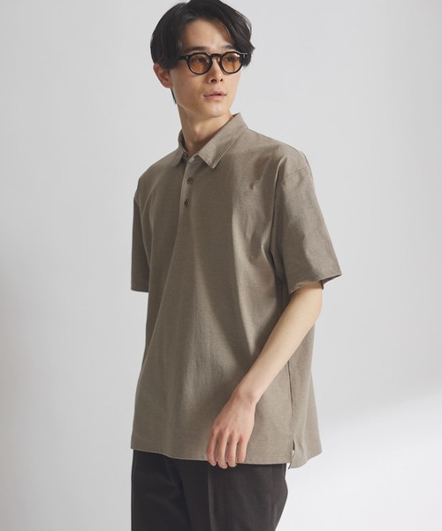 URBAN RESEARCH DOORS（アーバンリサーチドアーズ）の「『吸水速乾/イージーケア/接触冷感』クイックドライS/Sポロシャツ（ポロシャツ・メンズ・モカ/ライトグレー/ホワイト/ネイビー・SMALL/MEDIUM/LARGE/X-LARGE）」の13枚目の写真