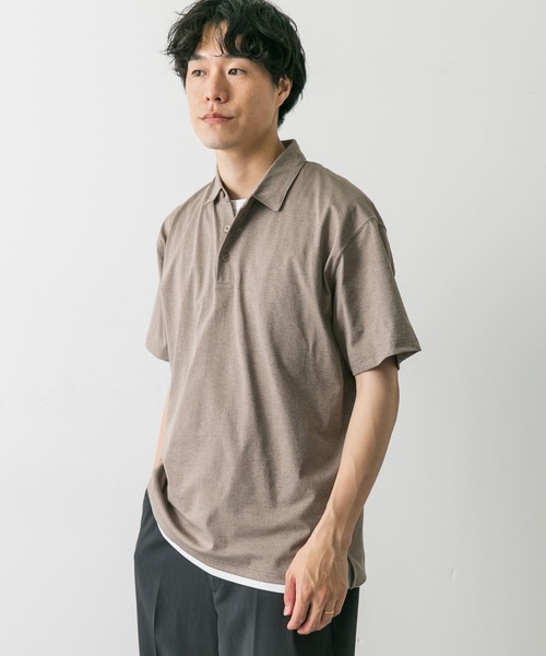 URBAN RESEARCH DOORS（アーバンリサーチドアーズ）の「『吸水速乾/イージーケア/接触冷感』クイックドライS/Sポロシャツ（ポロシャツ・メンズ・モカ/ライトグレー/ホワイト/ネイビー・SMALL/MEDIUM/LARGE/X-LARGE）」の17枚目の写真