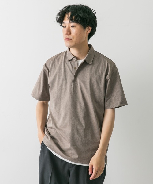URBAN RESEARCH DOORS（アーバンリサーチドアーズ）の「『吸水速乾/イージーケア/接触冷感』クイックドライS/Sポロシャツ（ポロシャツ・メンズ・モカ/ライトグレー/ホワイト/ネイビー・SMALL/MEDIUM/LARGE/X-LARGE）」の18枚目の写真