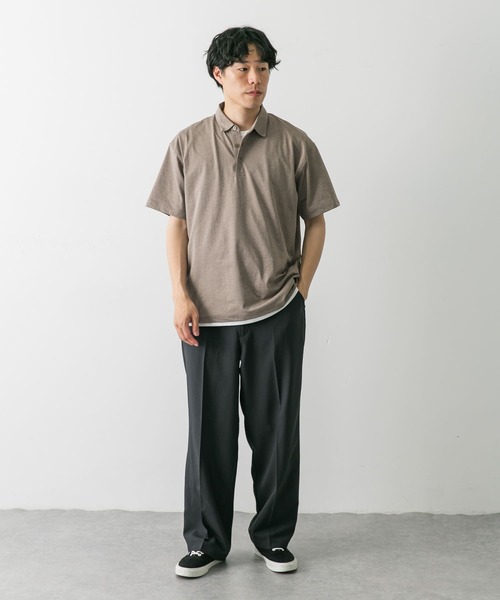 URBAN RESEARCH DOORS（アーバンリサーチドアーズ）の「『吸水速乾/イージーケア/接触冷感』クイックドライS/Sポロシャツ（ポロシャツ・メンズ・モカ/ライトグレー/ホワイト/ネイビー・SMALL/MEDIUM/LARGE/X-LARGE）」の21枚目の写真