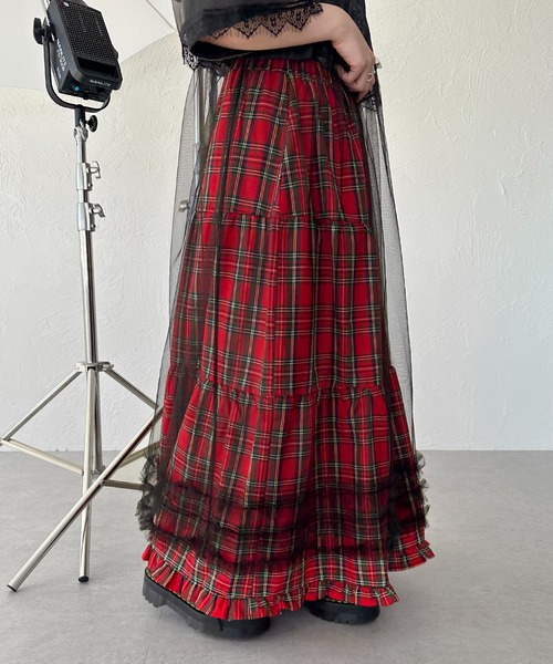 apres jour mignon(アプレジュールミニョン)の「チュールシアー裾フリルワンピース【ZOZOTOWN限定アイテム】(ワンピース・レディース・アイボリー/ブラック・SMALL/MEDIUM/X-LARGE)」の12枚目の写真