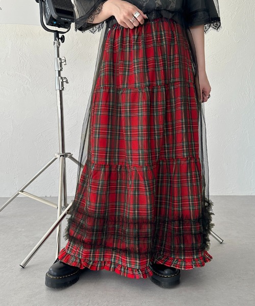 apres jour mignon(アプレジュールミニョン)の「チュールシアー裾フリルワンピース【ZOZOTOWN限定アイテム】(ワンピース・レディース・アイボリー/ブラック・SMALL/MEDIUM/X-LARGE)」の11枚目の写真