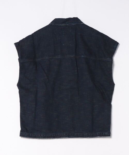ベスト ジレ KURO x little sunny bite denim vest レディース メンズ Little sunny bite ベスト ジレ KURO x little denim vest