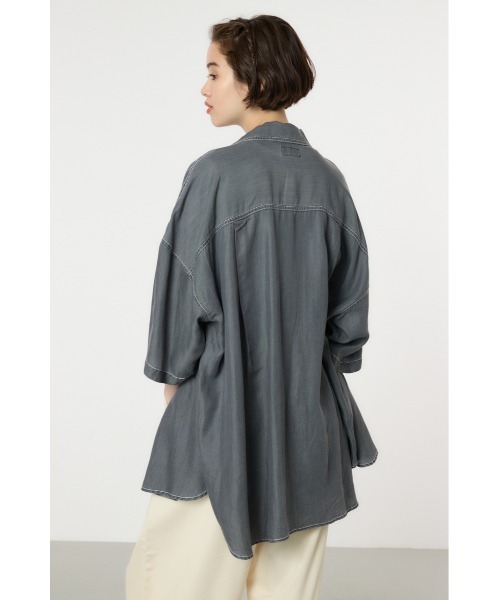 RODEO CROWNS WIDE BOWL(ロデオクラウンズワイドボウル)の「Supple DENIM LOOSE シャツ(シャツ/ブラウス・レディース・ブルー/ブラック・FREE)」の18枚目の写真