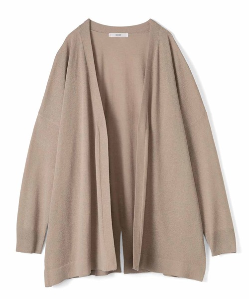 IEDIT(イディット)の「IEDIT やわらか薄手素材のスクエアシルエットゆるカーディガン(カーディガン/ボレロ・レディース・アイボリー/ベージュ/ブラウン・X-LARGE/LARGE/MEDIUM/XX-LARGE/XXX-LARGE/SMALL)」の5枚目の写真