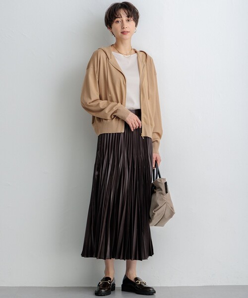 23区 S（ニジュウサンクチイサイサイズ）の「【洗える】シアーTEE（Tシャツ/カットソー・レディース・ネイビー系/スモーキーグリーン系/ライラック系/ベージュ系・32）」の13枚目の写真