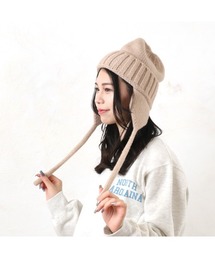 salle de bal（サルデバル）の「polka polka / ポルカポルカ e.e.p. フライトニットキャップ SDI（ニットキャップ/ビーニー）」